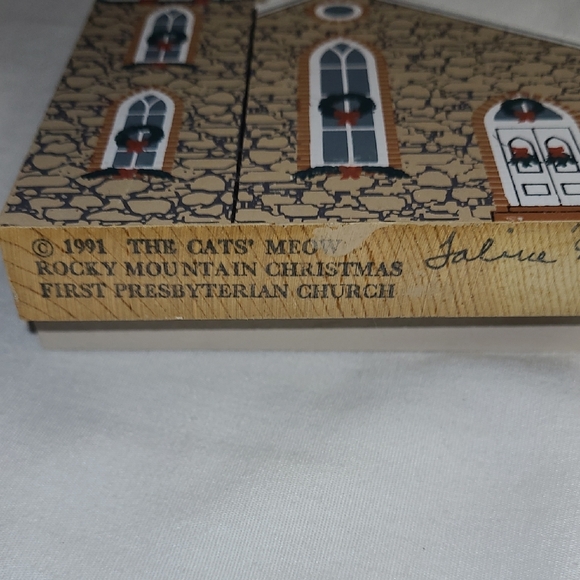 The Cat's Meow Decorative Wooden Shelf Sitter Set Of 4 Vintage Historical - Picture 5 of 13